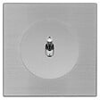 FONTINI - FONTINI Bouton poussoir ALU avec manette chrome DOM et plaque simple métallisée gris - vignette