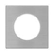 FONTINI - FONTINI Bouton poussoir ALU avec manette chrome DOM et plaque simple métallisée gris - vignette