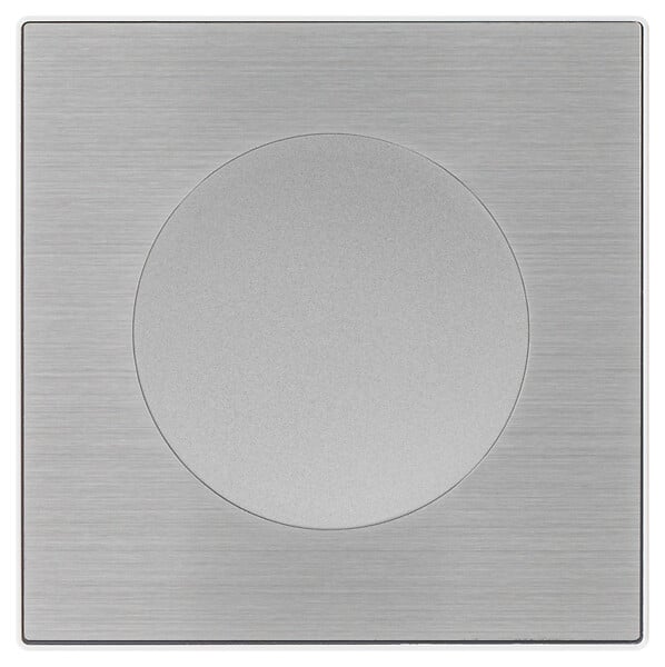 FONTINI - FONTINI Obturateur aluminium DOM avec plaque simple métallisée gris - large