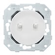 FONTINI - FONTINI Double va-et-vient blanc avec manette blanc glossy DOM et plaque simple blanc - vignette