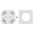 FONTINI - FONTINI Double va-et-vient blanc avec manette blanc glossy DOM et plaque simple blanc - vignette