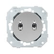 FONTINI - FONTINI Double va et vient ALU - manette chrome DOM + plaque simple blue grey - vignette