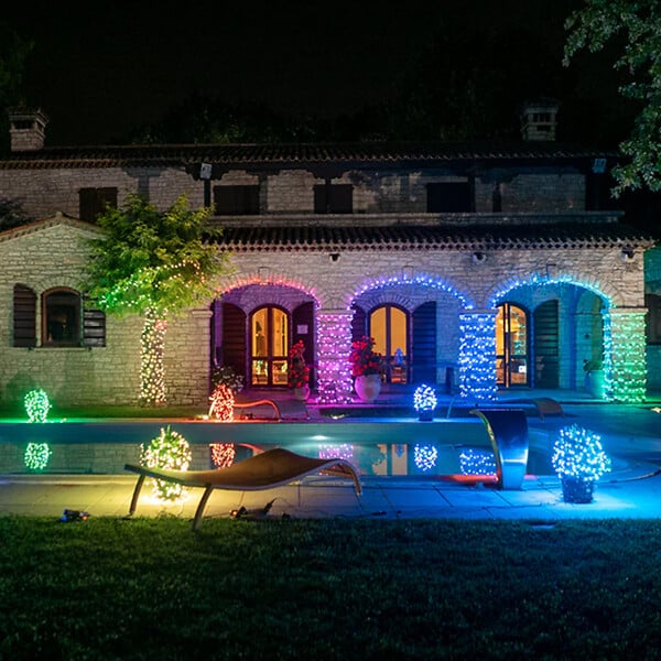 TWINKLY - TWINKLY Guirlande lumineuse LED multicolore connectée 48m IP44 contrôlée par application - large