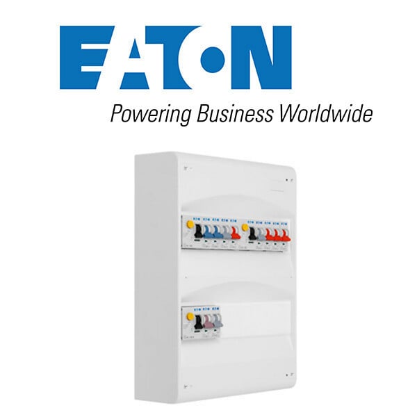 EATON CAPRI - Tableau 2 rangées pré-équipé 2 interdiff. 40A + 1 interdiff. 40A + 10 disj - large
