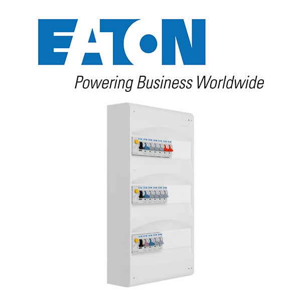 EATON CAPRI - EATON Tableau 3 rangées pré-équipé 3 inter. diff. 40A + 15 disjoncteurs - large
