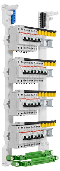 ABB - ABB Tableau 4 rangées pré-équipé 1 ID 40A + 3 ID 63A + 19 disjoncteurs - large