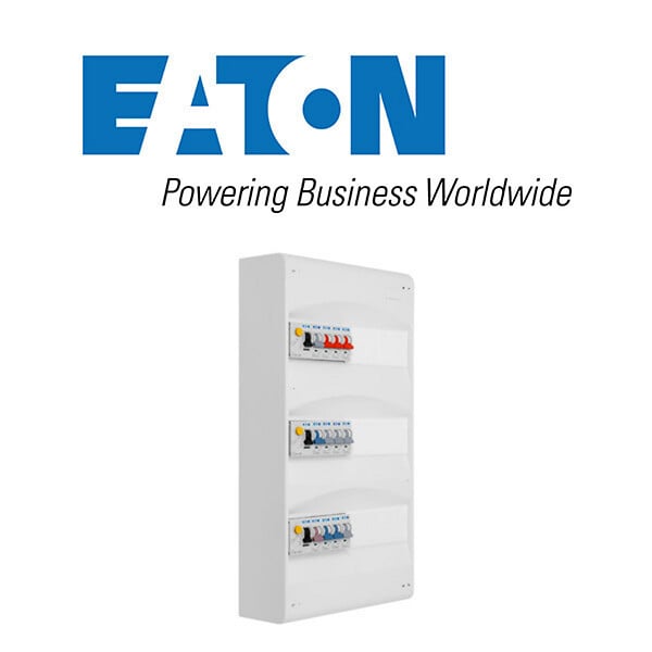 EATON CAPRI - Tableau 3 rangées pré-équipé 3 inter. diff. 40A + 12 disjoncteurs - large