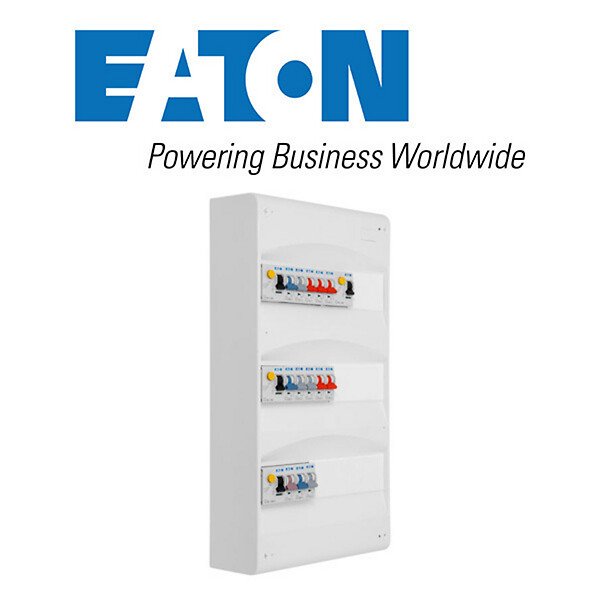 EATON CAPRI - EATON Tableau 3 rangées pré-équipé 4 inter. diff. 40A + 13 disjoncteurs - large