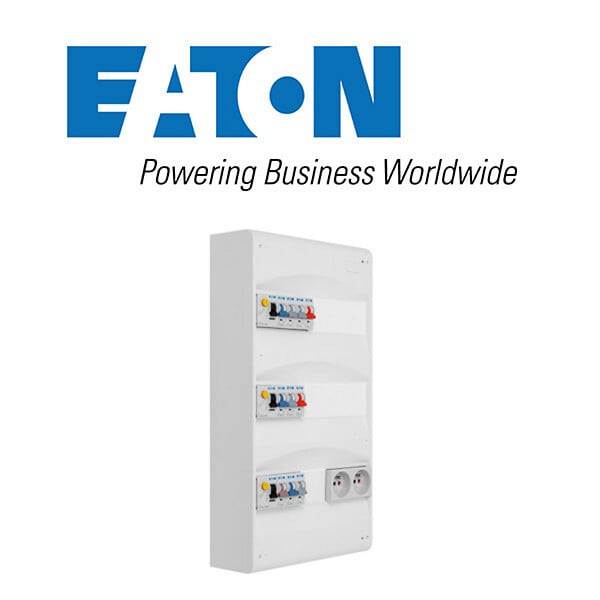 EATON CAPRI - Tableau 3R pré-équipé 2 interdiff 40A + 1 interdiff 63A + 10 disj + 2 prises - large