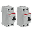 ABB - ABB Lot de 2 interrupteurs différentiels à vis 63A 30mA Type AC - vignette