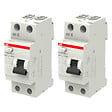 ABB - ABB Lot de 2 Interrupteurs différentiels à vis 40A 30mA Type AC raccordement rapide - vignette