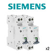 SIEMENS - SIEMENS Lot de 2 disjoncteurs électriques phase + neutre 20A - vignette