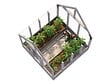 PALMAKO - Serre de jardin bois autoclave Emilia - H.286xL.240xP.244cm - vignette