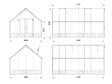 PALMAKO - Serre de jardin Emilia en bois - Gris - 13,8m² - vignette