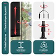 VOUNOT - Store vertical sans percage extensible exterieur 150x310cm polyester anthracite - vignette