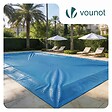 VOUNOT - Bache piscine rectangulaire en Polyethylene 160 gr/m2 4x7m Bleue foncé - vignette