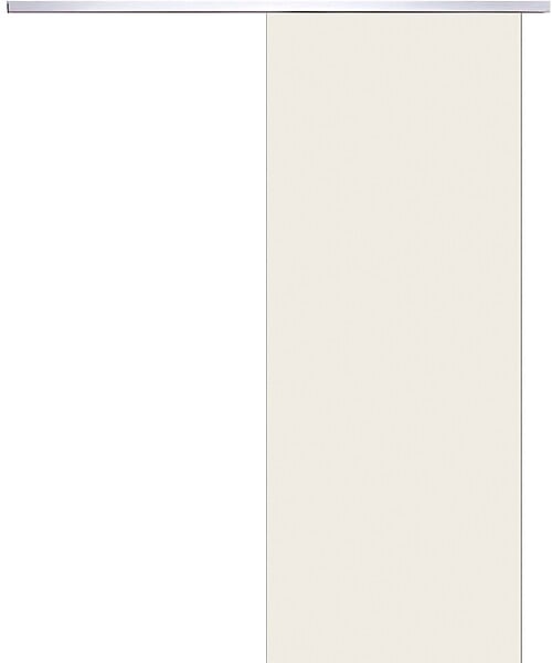 GD MENUISERIES - Porte Coulissante Blanc Pur Lacdor  H204 x L83 cm, Rail Alu - large