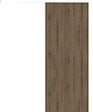 GD MENUISERIES - Porte Coulissante Décor Noyer Light Walnut H204 x L83 cm, Rail alu Bandeau Blanc - vignette