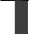 GD MENUISERIES - Porte Coulissante Effet Chêne Anthracite Grey Oak H204 x L73 cm, Rail alu Bandeau noir - vignette