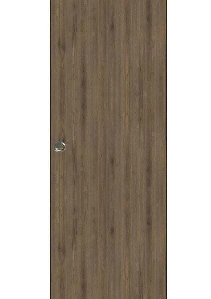 GD MENUISERIES - Porte Coulissante Décor Noyer Light Walnut H204 x L83 cm, Coquilles - large