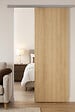 GD MENUISERIES - Porte Coulissante Décor Chêne Naturel Honey Oak  H204 x L93 cm, Rail Alu - vignette
