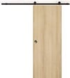 GD MENUISERIES - Porte Coulissante Décor Chêne Naturel Honey Oak  H204 x L93 cm, Rail Roulettes, Coquilles - vignette