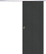 GD MENUISERIES - Porte Coulissante Effet Chêne Anthracite Grey Oak H204 x L73 cm, Rail Alu, coquilles - vignette