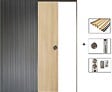 GD MENUISERIES - Porte Coulissante Décor Chêne Naturel Honey Oak  H204 x L73 cm,Galandage, kit finition - vignette