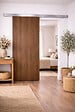GD MENUISERIES - Porte Coulissante Décor Noyer Light Walnut H204 x L93 cm, Rail Alu - vignette