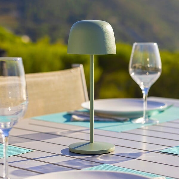 LUMISKY - Lampe de table sans fil SOPHIA Vert H28cm - large