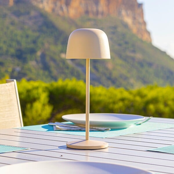 LUMISKY - Lampe de table sans fil SOPHIA Sable H28cm - large