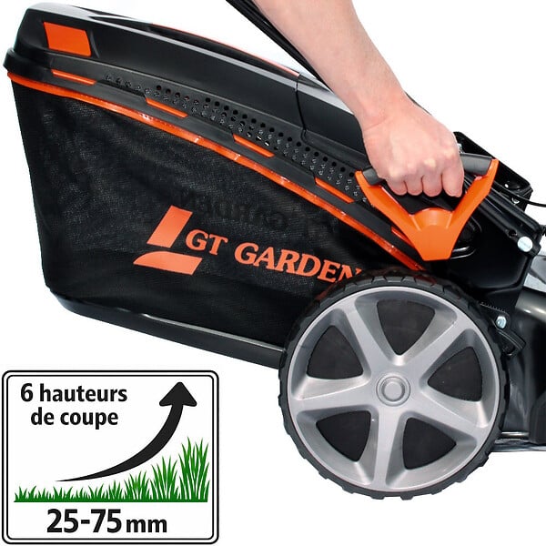 GT GARDEN - Tondeuse thermique tractée, 170 cm3, moteur HONDA - large