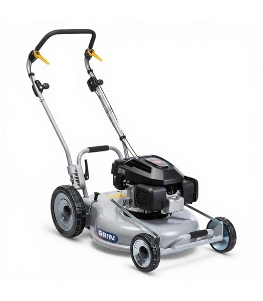 GRIN - Tondeuse thermique moteur Honda 201 cm³, coupe mulching 53 cm, pour 3000 m² - GRIN PM53A-HONDA - large