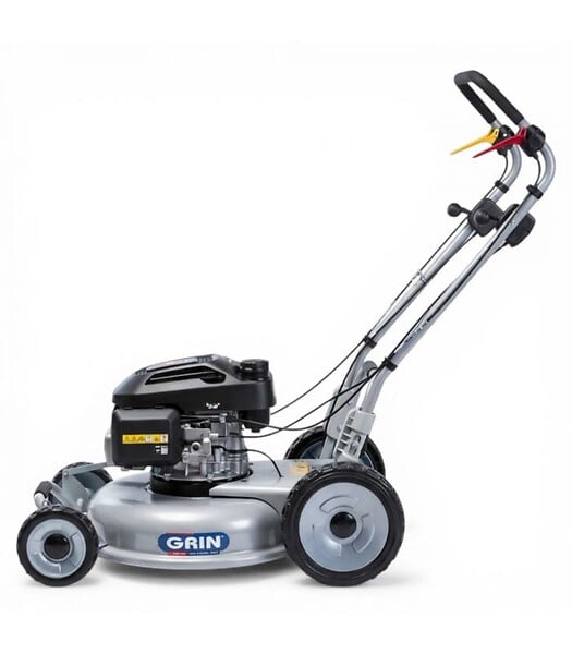 GRIN - Tondeuse thermique moteur Honda 201 cm³, coupe mulching 53 cm, pour 3000 m² - GRIN PM53A-HONDA - large