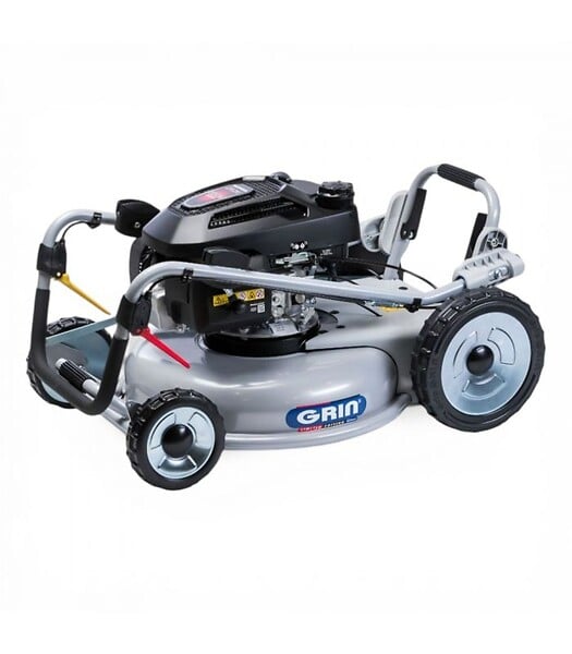 GRIN - Tondeuse thermique moteur Honda 201 cm³, coupe mulching 53 cm, pour 3000 m² - GRIN PM53A-HONDA - large