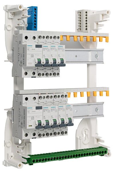 SIEMENS - SIEMENS TABLEAU PREEQUIPE 2 RANGEES 2 ID + 7 DISJ SIEMENS (KNX) - large