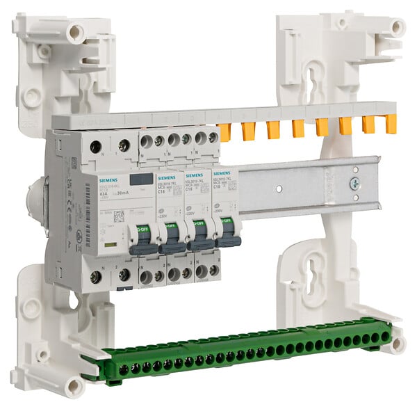 SIEMENS - SIEMENS TABLEAU PREEQUIPE 1 RANGEE 1ID + 3 DISJ SIEMENS (KNX) - large
