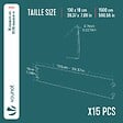VOUNOT - Lot de 15 Bordure de jardin en métal galvanisé flexible 100x18cm - vignette