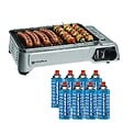 KEMPER - Barbecue à gaz portable 1900W Grille anti adhesive + 8 Cartouches gaz butane - Idéal camping, terrasse, extérieur KEMPER - vignette