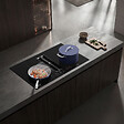 CIARRA - Plaque Induction avec Hotte Intégrée 83cm 500m3/h 7000W 4 Foyers Booster Recyclage Evacuation - vignette