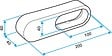 ALDES - Réduction Minigaine pour conduits rigides PVC - 60 x 200mm - vignette
