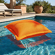 SOO  SANTAI - Coussin piscine flottant 65 × 65 × 25 cm intérieur / extérieur SANS billes de polystyrène – Orange (CF6565-6) - vignette
