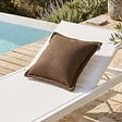 SOO  SANTAI - Coussin piscine flottant 45 × 45 × 25 cm intérieur / extérieur SANS billes de polystyrène – Brun (SCF4545-5) - vignette