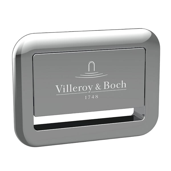 VILLEROY ET BOCH - Baignoire droite 160 X 75  Collaro acrylique stone white trop plein chrome - large