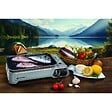 KEMPER - Barbecue à gaz portable 1900W Plaque anti adhesive amovible Camping + Mallette de transport KEMPER - vignette