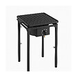 INTEC - Réchaud à Gaz 1 feu Barbecue grill 4,5kW 2en1 Bruleur fonte + Plaque Grill Fonte 40×40cm 3 hauteurs modulables Piezo INTEC - vignette