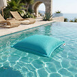 SOO  SANTAI - Coussin piscine flottant 45 × 45 × 25 cm intérieur / extérieur SANS billes de polystyrène – Bleu (SCF4545-4) - vignette