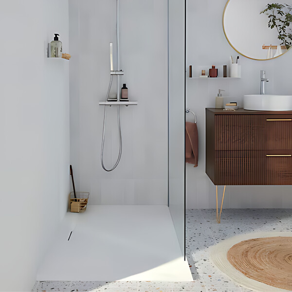 JACOB DELAFON - Receveur de douche antidérapant 120 x 90 Flight Pure rectangle blanc - large