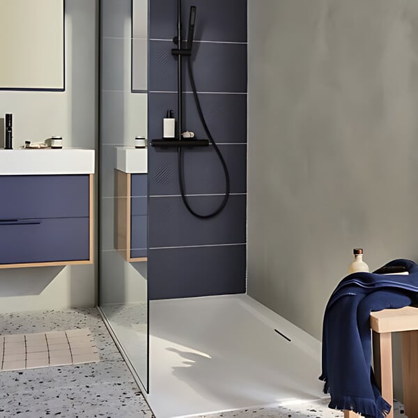 JACOB DELAFON - Receveur de douche 90 x 90 Flight Pure carré blanc - large