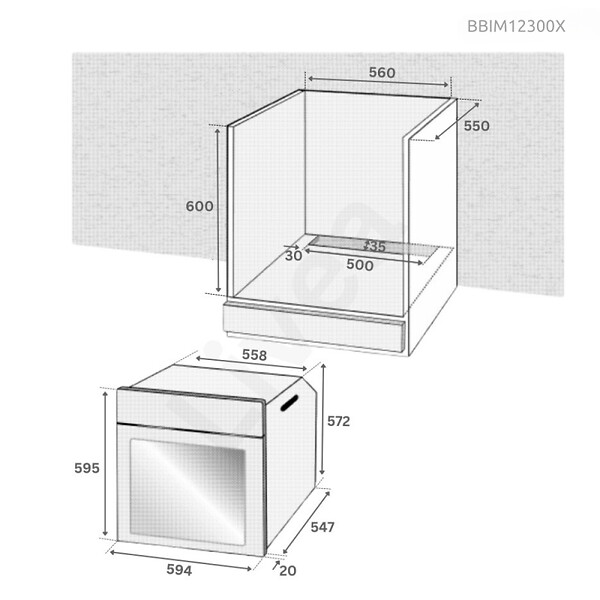 BEKO - Beko Beyond Four encastrable 72L, 8 fonctions cuisson, Aeroperfect 3D, nettoyage vapeur SteamShine, sécurité enfant (BBIM12300X) - large
